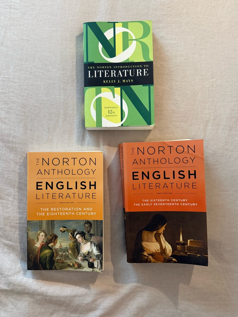 Norton English Literature & Introduction to Literature Book Bundle Preowned